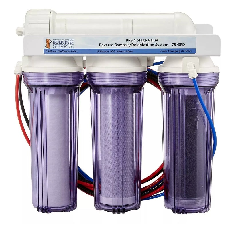 1/4 push fillting quick connect blukhead for reverse osmosis — Reef  Supplies Canada