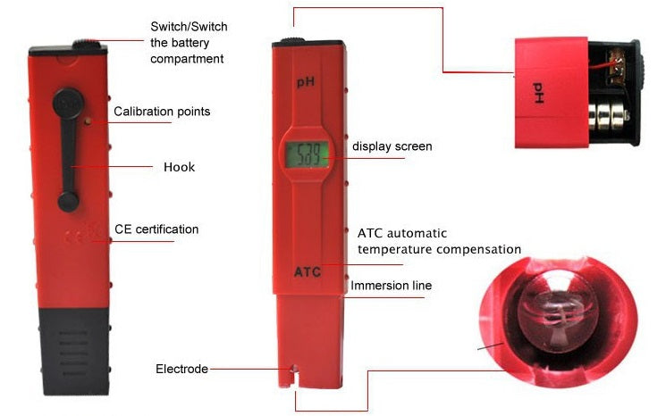 RS digital PH meter - 0.0 to 14.0 pH